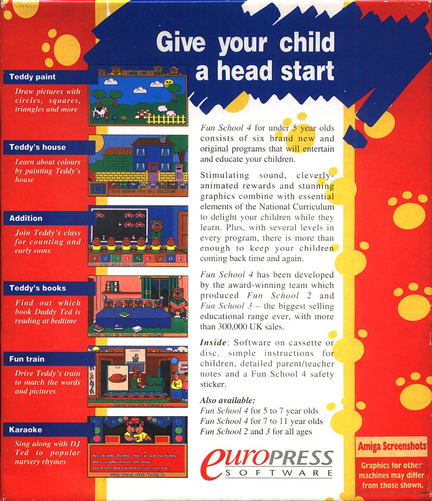 Screen from Fun School 4 for the Under-5s