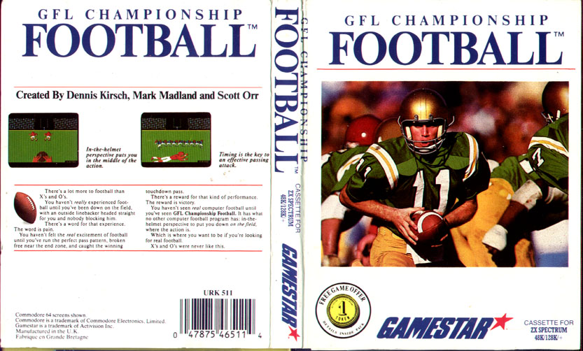 Screen from GFL Championship Football