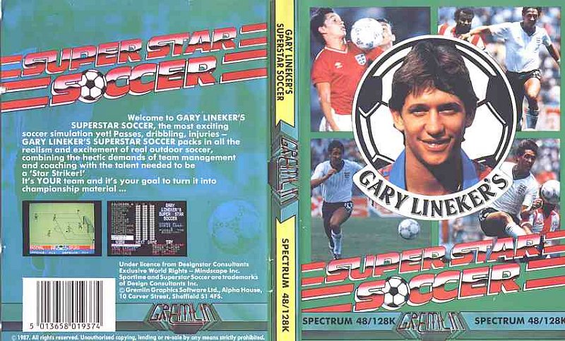 Screen from Gary Lineker's Superstar Soccer