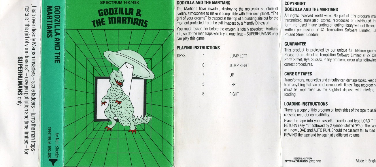 Screen from Godzilla and the Martians