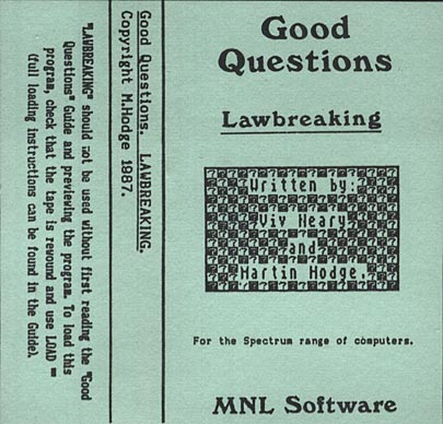 Screen from Good Questions - Lawbreaking