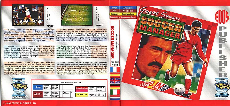 Screen from Graeme Souness Soccer Manager