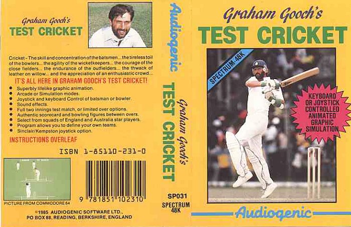 Screen from Graham Gooch's Test Cricket