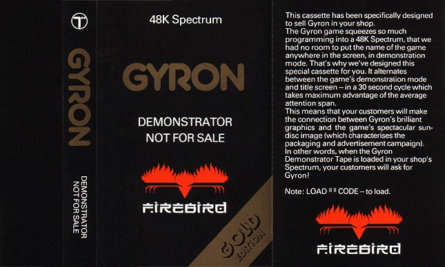 Screen from Gyron Demonstrator