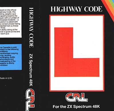 Screen from Highway Code