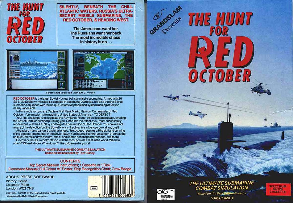 Screen from The Hunt for Red October - Based on the Book