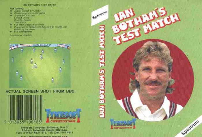Screen from Ian Botham's Test Match