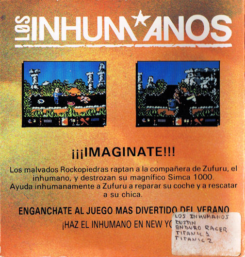 Screen from Los Inhumanos