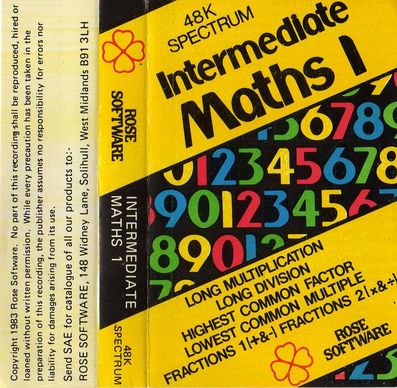 Screen from Intermediate Maths 1