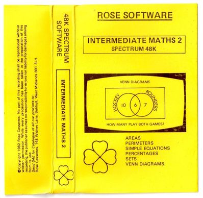 Screen from Intermediate Maths 2