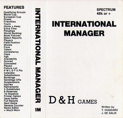 Screen from International Manager