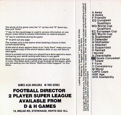 Screen from International Manager