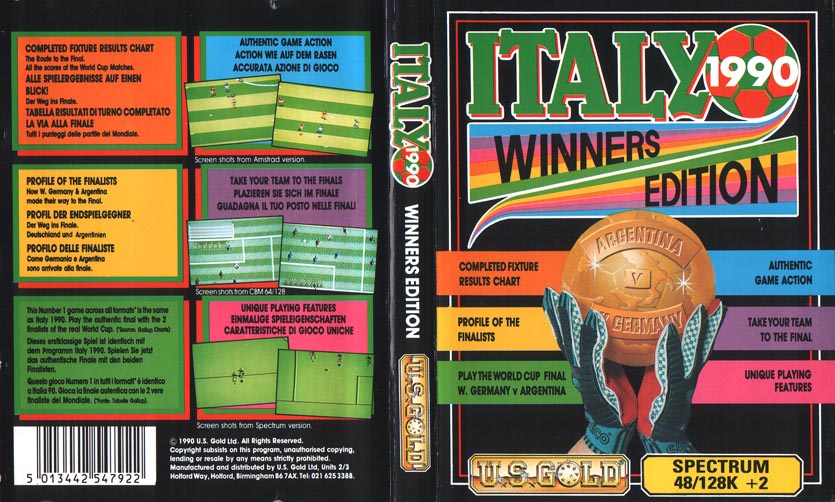 Screen from Italy 1990 - Winners Edition