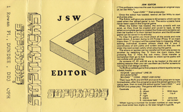 Screen from JSW Editor