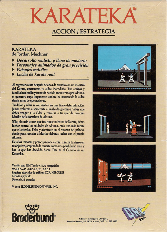 Screen from Karateka