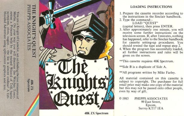 Screen from The Knight's Quest
