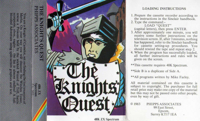Screen from The Knight's Quest