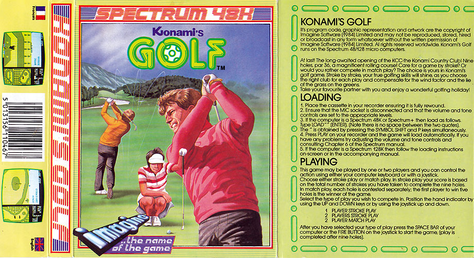 Screen from Konami's Golf