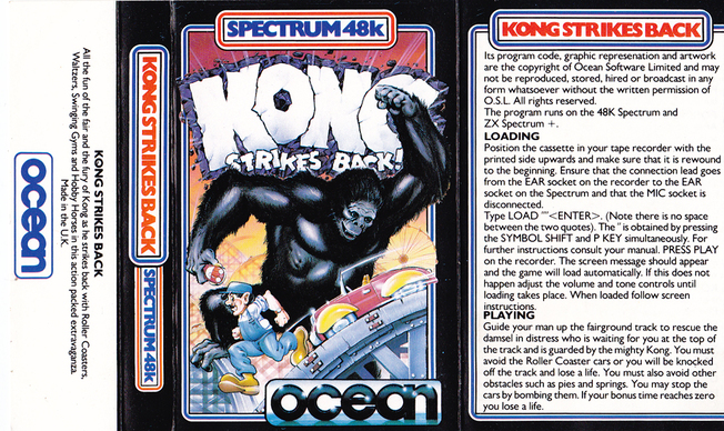 Screen from Kong Strikes Back