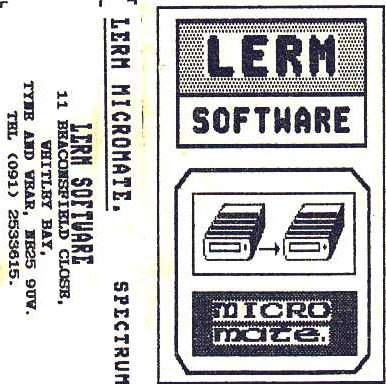 Screen from LERM MicroMate