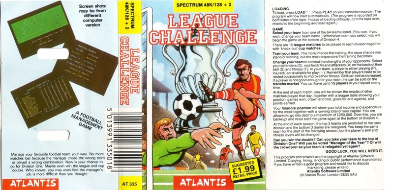 Screen from League Challenge