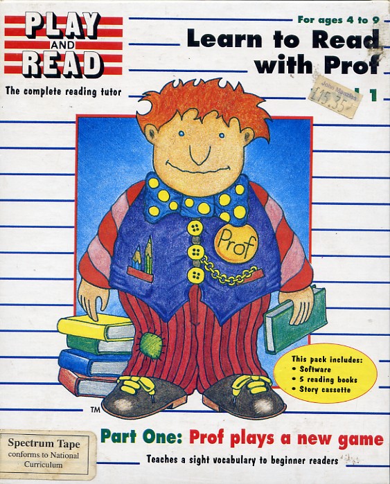 Screen from Learn to Read with Prof - Level 1