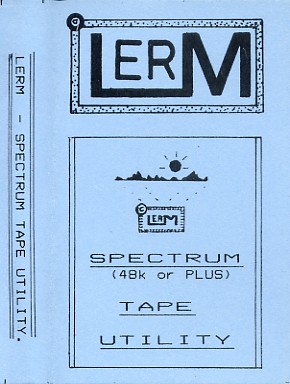 Screen from Lerm Tape Utility B
