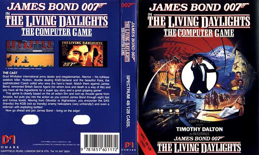 Screen from The Living Daylights - The Computer Game