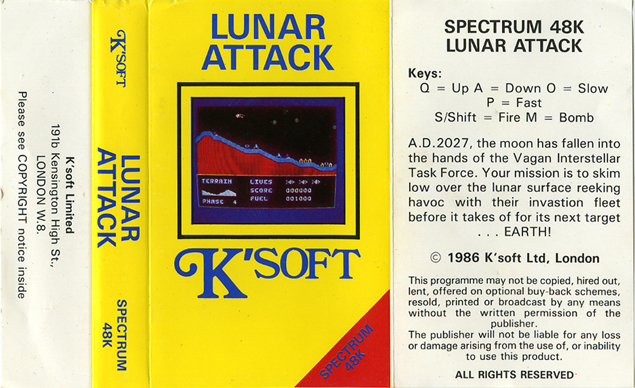 Screen from Lunar Attack
