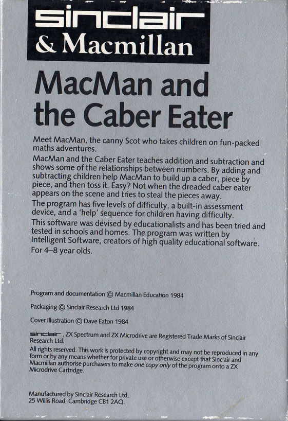 Screen from MacMan and the Caber Eater