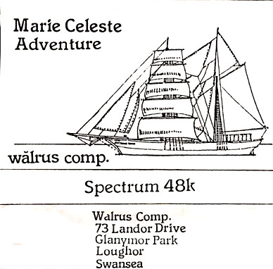 Screen from Marie Celeste Adventure