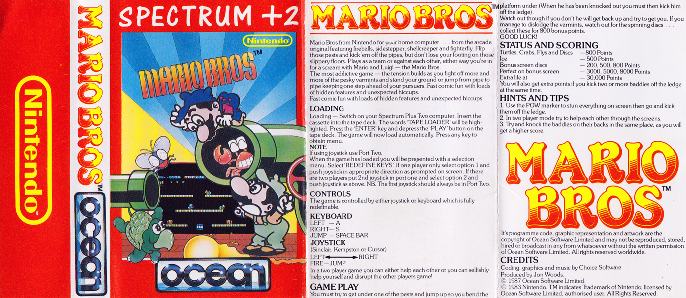 Screen from Mario Bros