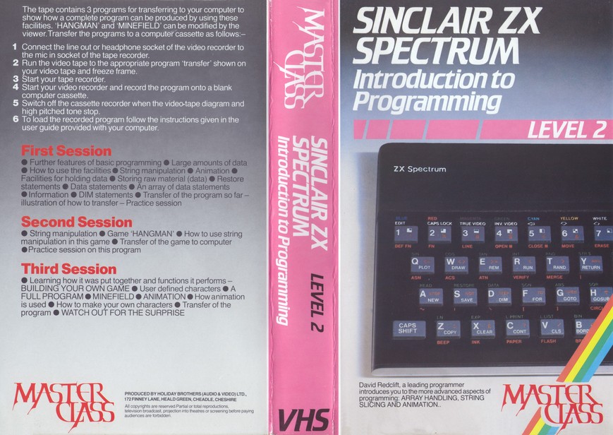 Screen from Master Class - Sinclair ZX Spectrum: Introduction to Programming Level 2