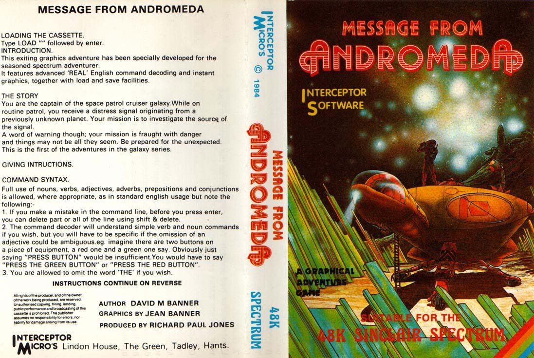 Screen from Message from Andromeda