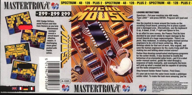 Screen from Micro Mouse