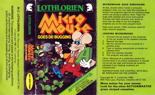 Screen from Micro Mouse Goes De-bugging