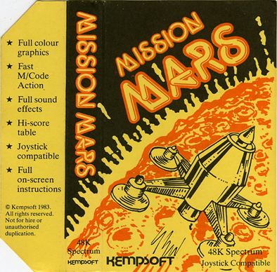 Screen from Mission Mars