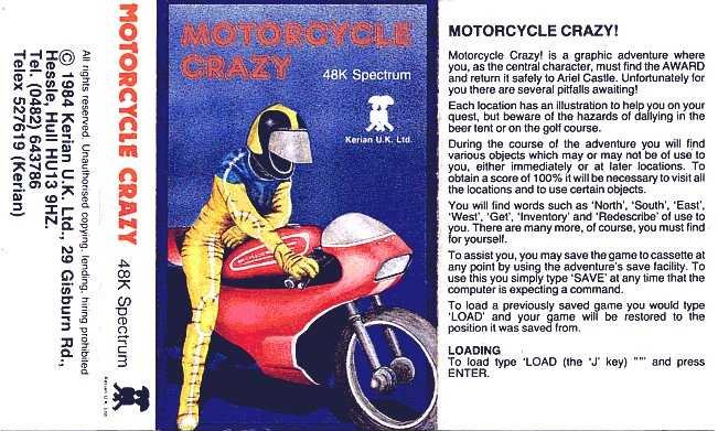 Screen from Motorcycle Crazy