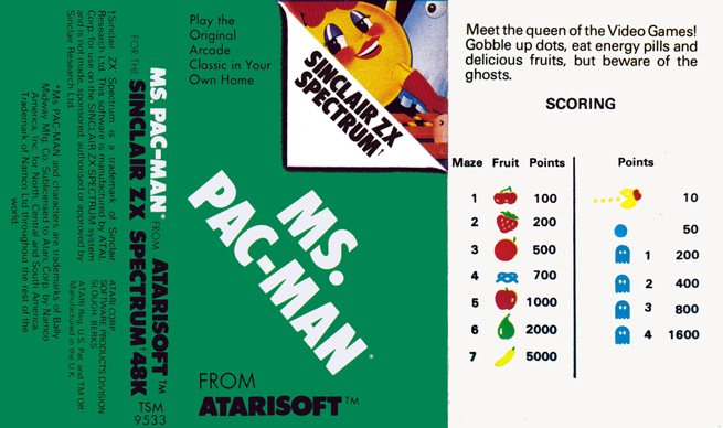 Screen from Ms. Pac-Man
