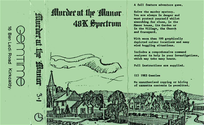 Screen from Murder at the Manor