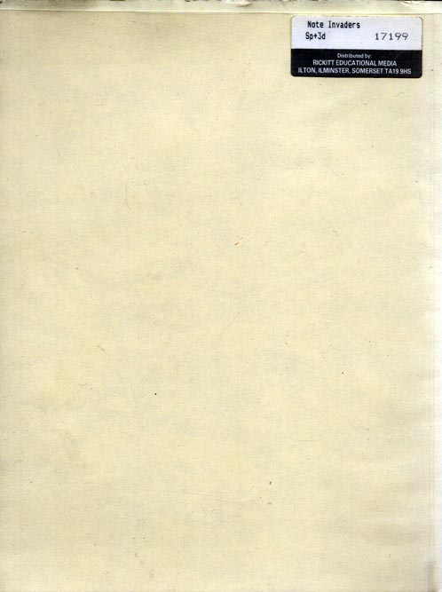 Screen from Note Invaders