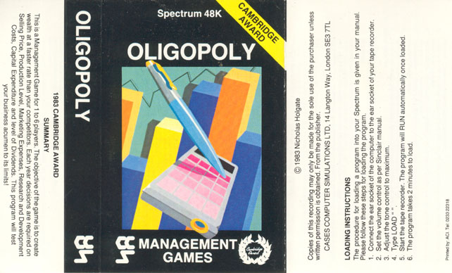 Screen from Oligopoly