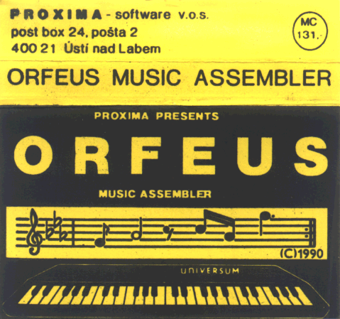 Screen from Orfeus Music Assembler
