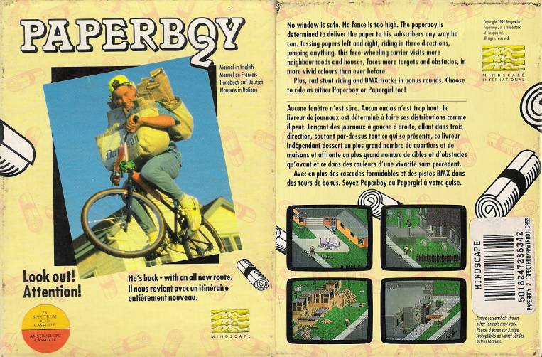 Screen from Paperboy 2