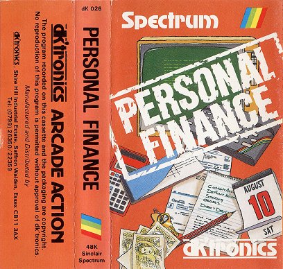 Screen from Personal Finance