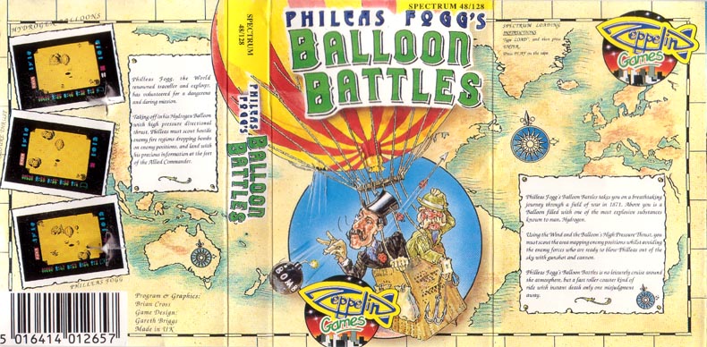 Screen from Phileas Fogg's Balloon Battles