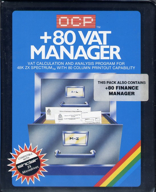 Screen from Plus 80 VAT Manager