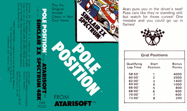 Screen from Pole Position