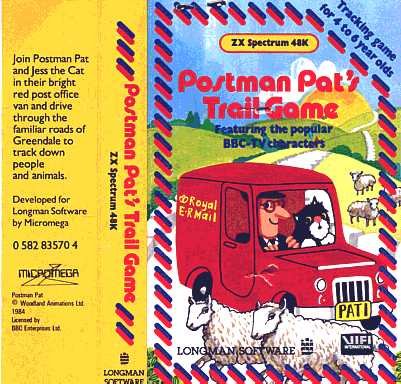 Screen from Postman Pat's Trail Game