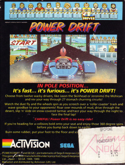 Screen from Power Drift